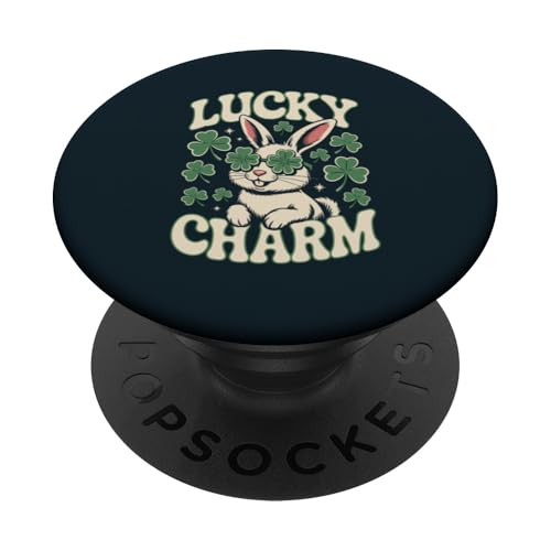 Kaninchen St. Patricks Day Hase PopSockets Klebender PopGrip Kaninchen St. Patricks Day Hase PopSockets Klebender PopGrip von Rabbit Lover Gifts & Tees