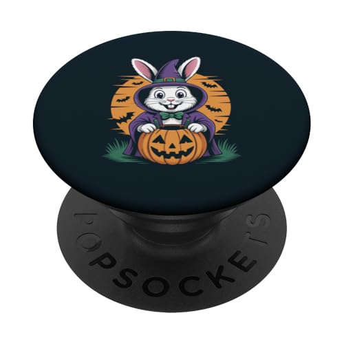 Kürbis Kaninchen Halloween Hase PopSockets Klebender PopGrip Kürbis Kaninchen Halloween Hase PopSockets Klebender PopGrip von Rabbit Lover Gifts & Tees