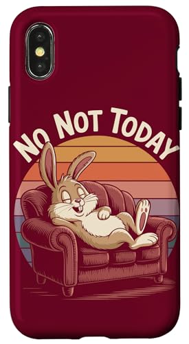 Lazy Rabbit auf der Couch Nicht heute Rabbit Hülle für iPhone X/XS Lazy Rabbit auf der Couch Nicht heute Rabbit Hülle für iPhone X/XS von Rabbit Lover Gifts & Tees