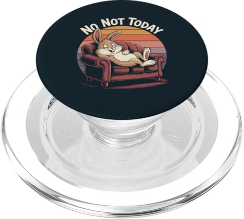 Lazy Rabbit auf der Couch Nicht heute Rabbit PopSockets PopGrip für MagSafe Lazy Rabbit auf der Couch Nicht heute Rabbit PopSockets PopGrip für MagSafe von Rabbit Lover Gifts & Tees