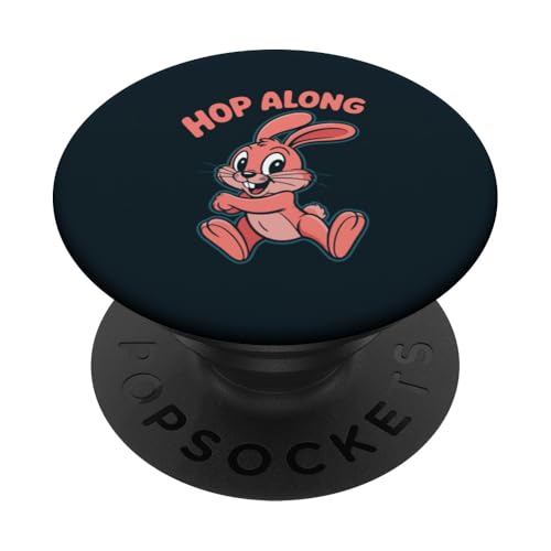 Niedlicher Hase Hop Along Rabbit PopSockets Klebender PopGrip Niedlicher Hase Hop Along Rabbit PopSockets Klebender PopGrip von Rabbit Lover Gifts & Tees