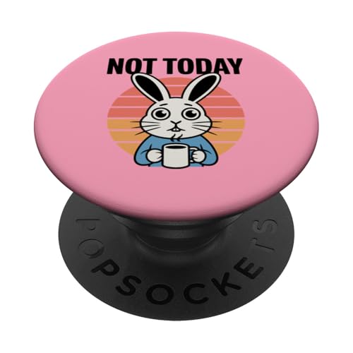 Rabbit Coffee Nicht heute Rabbit PopSockets Klebender PopGrip Rabbit Coffee Nicht heute Rabbit PopSockets Klebender PopGrip von Rabbit Lover Gifts & Tees