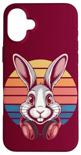 Rabbit Kopfhörer DJ Rabbit Hülle für iPhone 16 Plus Rabbit Kopfhörer DJ Rabbit Hülle für iPhone 16 Plus von Rabbit Lover Gifts & Tees