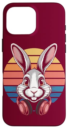 Rabbit Kopfhörer DJ Rabbit Hülle für iPhone 16 Pro Max Rabbit Kopfhörer DJ Rabbit Hülle für iPhone 16 Pro Max von Rabbit Lover Gifts & Tees