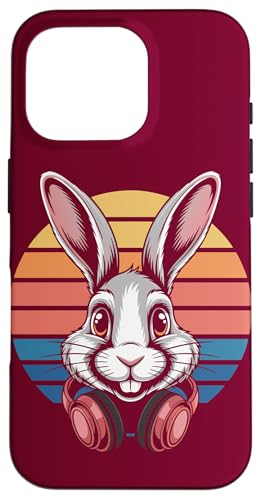 Rabbit Kopfhörer DJ Rabbit Hülle für iPhone 16 Pro Rabbit Kopfhörer DJ Rabbit Hülle für iPhone 16 Pro von Rabbit Lover Gifts & Tees