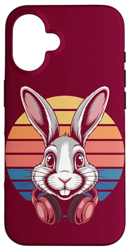 Rabbit Kopfhörer DJ Rabbit Hülle für iPhone 16 Rabbit Kopfhörer DJ Rabbit Hülle für iPhone 16 von Rabbit Lover Gifts & Tees
