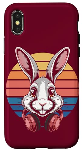 Rabbit Kopfhörer DJ Rabbit Hülle für iPhone X/XS Rabbit Kopfhörer DJ Rabbit Hülle für iPhone X/XS von Rabbit Lover Gifts & Tees