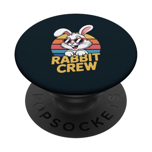 Rabbit Sonnenbrille Rabbit Crew PopSockets Klebender PopGrip Rabbit Sonnenbrille Rabbit Crew PopSockets Klebender PopGrip von Rabbit Lover Gifts & Tees
