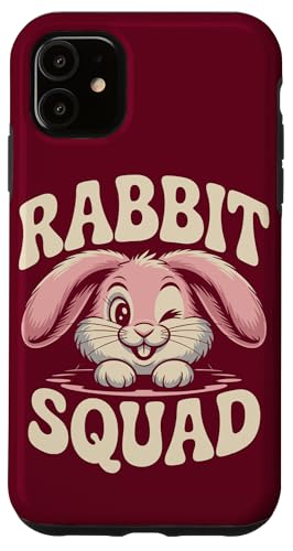 Rabbit Squad Süßes Kaninchen Hülle für iPhone 11 Rabbit Squad Süßes Kaninchen Hülle für iPhone 11 von Rabbit Lover Gifts & Tees