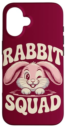 Rabbit Squad Süßes Kaninchen Hülle für iPhone 16 Rabbit Squad Süßes Kaninchen Hülle für iPhone 16 von Rabbit Lover Gifts & Tees