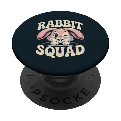 Rabbit Squad Süßes Kaninchen PopSockets Klebender PopGrip Rabbit Squad Süßes Kaninchen PopSockets Klebender PopGrip von Rabbit Lover Gifts & Tees
