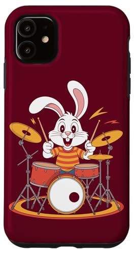 Schlagzeuger Hase Schlagzeugset Hase Hülle für iPhone 11 Schlagzeuger Hase Schlagzeugset Hase Hülle für iPhone 11 von Rabbit Lover Gifts & Tees