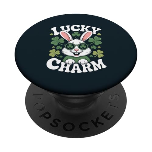 St. Patricks Day Rabbit PopSockets Klebender PopGrip St. Patricks Day Rabbit PopSockets Klebender PopGrip von Rabbit Lover Gifts & Tees