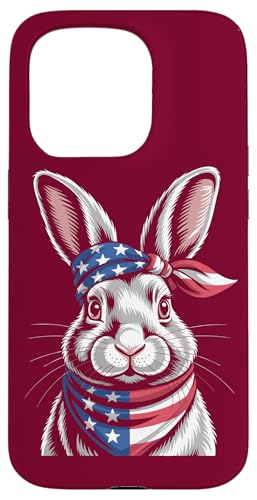 USA Hase Amerikanisches Kaninchen Hülle für iPhone 15 Pro USA Hase Amerikanisches Kaninchen Hülle für iPhone 15 Pro von Rabbit Lover Gifts & Tees