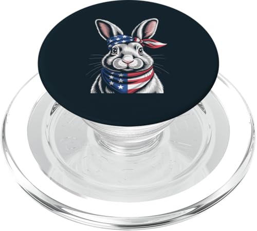 USA Hase Amerikanisches Kaninchen PopSockets PopGrip für MagSafe USA Hase Amerikanisches Kaninchen PopSockets PopGrip für MagSafe von Rabbit Lover Gifts & Tees