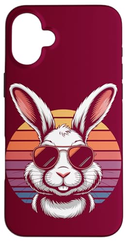 Vintage Hase trägt Sonnenbrille Kaninchen Hülle für iPhone 16 Plus Vintage Hase trägt Sonnenbrille Kaninchen Hülle für iPhone 16 Plus von Rabbit Lover Gifts & Tees