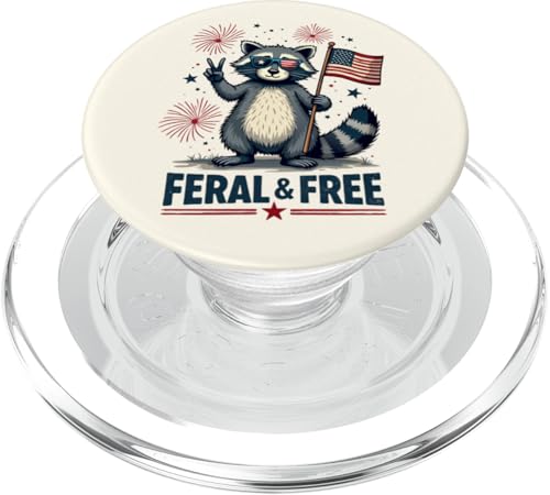 Feral and free Waschbär Patriotisch 4. Juli Feral But Free PopSockets PopGrip für MagSafe Feral and free Waschbär Patriotisch 4. Juli Feral But Free PopSockets PopGrip für MagSafe von Raccoon Feral & Free Independence Day 4th of july