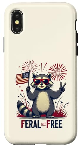 Feral but free Waschbär Patriotisch 4. Juli Feral and Free Hülle für iPhone X/XS Feral but free Waschbär Patriotisch 4. Juli Feral and Free Hülle für iPhone X/XS von Raccoon Feral & Free Independence Day 4th of july