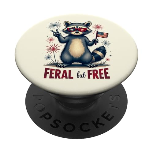 Feral but free Waschbär Patriotisch 4. Juli Feral and Free PopSockets Klebender PopGrip Feral but free Waschbär Patriotisch 4. Juli Feral and Free PopSockets Klebender PopGrip von Raccoon Feral & Free Independence Day 4th of july