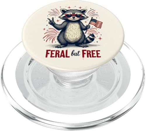 Feral but free Waschbär Patriotisch 4. Juli Feral and Free PopSockets PopGrip für MagSafe Feral but free Waschbär Patriotisch 4. Juli Feral and Free PopSockets PopGrip für MagSafe von Raccoon Feral & Free Independence Day 4th of july