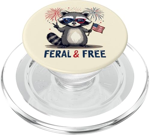 Lustige Waschbär Feral and Free 4. Juli Patriotische USA-Flagge PopSockets PopGrip für MagSafe Lustige Waschbär Feral and Free 4. Juli Patriotische USA-Flagge PopSockets PopGrip für MagSafe von Raccoon Feral & Free Independence Day 4th of july