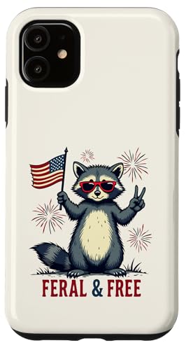 Lustiger Waschbär Feral and Free 4. Juli Patriotische USA-Flagge Hülle für iPhone 11 Lustiger Waschbär Feral and Free 4. Juli Patriotische USA-Flagge Hülle für iPhone 11 von Raccoon Feral & Free Independence Day 4th of july