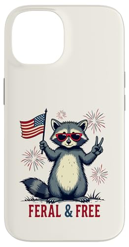 Lustiger Waschbär Feral and Free 4. Juli Patriotische USA-Flagge Hülle für iPhone 14 Lustiger Waschbär Feral and Free 4. Juli Patriotische USA-Flagge Hülle für iPhone 14 von Raccoon Feral & Free Independence Day 4th of july