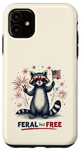 Lustiger Waschbär Feral but Free 4. Juli Patriotische USA-Flagge Hülle für iPhone 11 Lustiger Waschbär Feral but Free 4. Juli Patriotische USA-Flagge Hülle für iPhone 11 von Raccoon Feral & Free Independence Day 4th of july