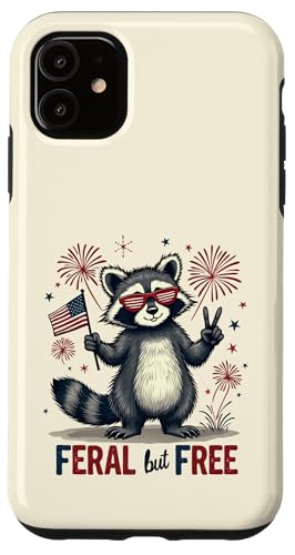 Lustiger Waschbär Feral but Free 4. Juli Patriotische USA-Flagge Hülle für iPhone 11 Lustiger Waschbär Feral but Free 4. Juli Patriotische USA-Flagge Hülle für iPhone 11 von Raccoon Feral & Free Independence Day 4th of july