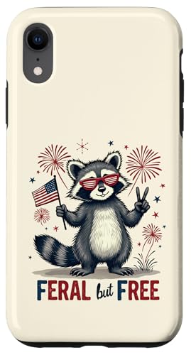 Lustiger Waschbär Feral but Free 4. Juli Patriotische USA-Flagge Hülle für iPhone XR Lustiger Waschbär Feral but Free 4. Juli Patriotische USA-Flagge Hülle für iPhone XR von Raccoon Feral & Free Independence Day 4th of july