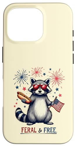 Waschbär Feral but Free 4. Juli Patriotischer Waschbär Hotdog Hülle für iPhone 16 Pro Waschbär Feral but Free 4. Juli Patriotischer Waschbär Hotdog Hülle für iPhone 16 Pro von Raccoon Feral & Free Independence Day 4th of july