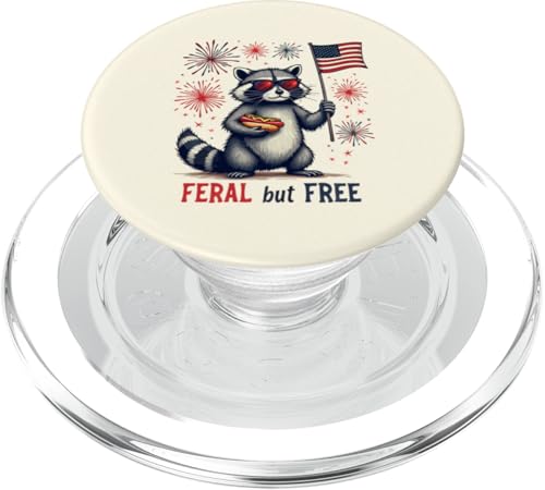 Waschbär Feral but Free 4. Juli Patriotischer Waschbär Hotdog PopSockets PopGrip für MagSafe Waschbär Feral but Free 4. Juli Patriotischer Waschbär Hotdog PopSockets PopGrip für MagSafe von Raccoon Feral & Free Independence Day 4th of july
