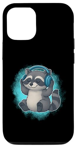 DJ Raccoon Kopfhörer Musikliebhaber Hülle für iPhone 12/12 Pro DJ Raccoon Kopfhörer Musikliebhaber Hülle für iPhone 12/12 Pro von Raccoon Lover Tees Co.