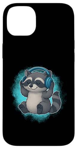 DJ Raccoon Kopfhörer Musikliebhaber Hülle für iPhone 14 Plus DJ Raccoon Kopfhörer Musikliebhaber Hülle für iPhone 14 Plus von Raccoon Lover Tees Co.