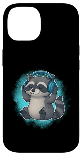 DJ Raccoon Kopfhörer Musikliebhaber Hülle für iPhone 14 DJ Raccoon Kopfhörer Musikliebhaber Hülle für iPhone 14 von Raccoon Lover Tees Co.