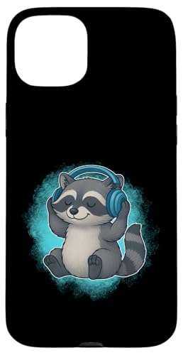 DJ Raccoon Kopfhörer Musikliebhaber Hülle für iPhone 15 Plus DJ Raccoon Kopfhörer Musikliebhaber Hülle für iPhone 15 Plus von Raccoon Lover Tees Co.