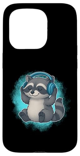 DJ Raccoon Kopfhörer Musikliebhaber Hülle für iPhone 15 Pro DJ Raccoon Kopfhörer Musikliebhaber Hülle für iPhone 15 Pro von Raccoon Lover Tees Co.
