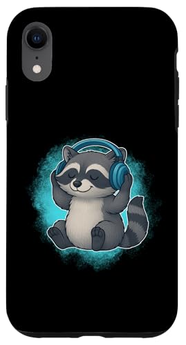 DJ Raccoon Kopfhörer Musikliebhaber Hülle für iPhone XR DJ Raccoon Kopfhörer Musikliebhaber Hülle für iPhone XR von Raccoon Lover Tees Co.