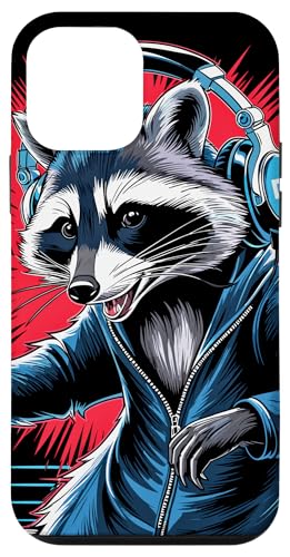 Waschbär Musik Kopfhörer DJ Kunst Marder Raccoon Hülle für iPhone 12 mini Waschbär Musik Kopfhörer DJ Kunst Marder Raccoon Hülle für iPhone 12 mini von Raccoon Waschbär Musik