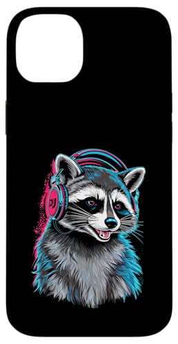Waschbär Musik Kopfhörer DJ Kunst Marder Raccoon Hülle für iPhone 14 Plus Waschbär Musik Kopfhörer DJ Kunst Marder Raccoon Hülle für iPhone 14 Plus von Raccoon Waschbär Musik