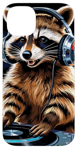 Waschbär Musik Kopfhörer DJ Kunst Marder Raccoon Hülle für iPhone 14 Plus Waschbär Musik Kopfhörer DJ Kunst Marder Raccoon Hülle für iPhone 14 Plus von Raccoon Waschbär Musik