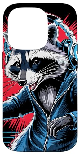 Waschbär Musik Kopfhörer DJ Kunst Marder Raccoon Hülle für iPhone 14 Pro Waschbär Musik Kopfhörer DJ Kunst Marder Raccoon Hülle für iPhone 14 Pro von Raccoon Waschbär Musik