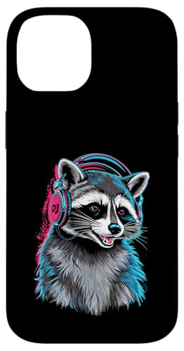 Waschbär Musik Kopfhörer DJ Kunst Marder Raccoon Hülle für iPhone 14 Waschbär Musik Kopfhörer DJ Kunst Marder Raccoon Hülle für iPhone 14 von Raccoon Waschbär Musik