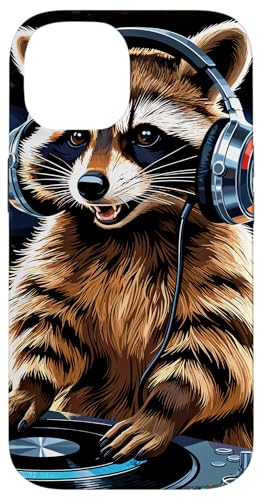 Waschbär Musik Kopfhörer DJ Kunst Marder Raccoon Hülle für iPhone 14 Waschbär Musik Kopfhörer DJ Kunst Marder Raccoon Hülle für iPhone 14 von Raccoon Waschbär Musik