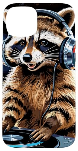 Waschbär Musik Kopfhörer DJ Kunst Marder Raccoon Hülle für iPhone 15 Plus Waschbär Musik Kopfhörer DJ Kunst Marder Raccoon Hülle für iPhone 15 Plus von Raccoon Waschbär Musik