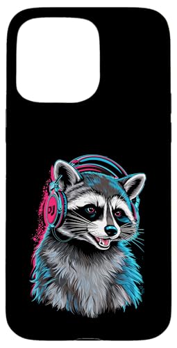 Waschbär Musik Kopfhörer DJ Kunst Marder Raccoon Hülle für iPhone 15 Pro Max Waschbär Musik Kopfhörer DJ Kunst Marder Raccoon Hülle für iPhone 15 Pro Max von Raccoon Waschbär Musik