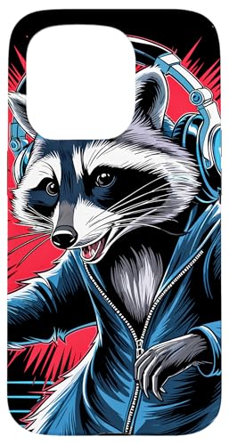 Waschbär Musik Kopfhörer DJ Kunst Marder Raccoon Hülle für iPhone 15 Pro Waschbär Musik Kopfhörer DJ Kunst Marder Raccoon Hülle für iPhone 15 Pro von Raccoon Waschbär Musik
