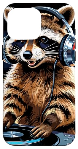 Waschbär Musik Kopfhörer DJ Kunst Marder Raccoon Hülle für iPhone 16 Pro Max Waschbär Musik Kopfhörer DJ Kunst Marder Raccoon Hülle für iPhone 16 Pro Max von Raccoon Waschbär Musik
