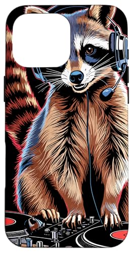 Waschbär Musik Kopfhörer DJ Kunst Marder Raccoon Hülle für iPhone 16 Pro Max Waschbär Musik Kopfhörer DJ Kunst Marder Raccoon Hülle für iPhone 16 Pro Max von Raccoon Waschbär Musik