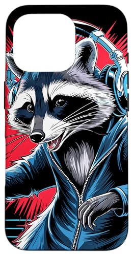 Waschbär Musik Kopfhörer DJ Kunst Marder Raccoon Hülle für iPhone 16 Pro Waschbär Musik Kopfhörer DJ Kunst Marder Raccoon Hülle für iPhone 16 Pro von Raccoon Waschbär Musik